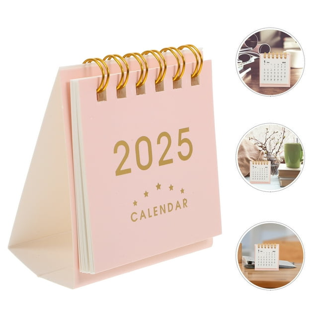 Desktop Calendar Portable Month Calendar Decor Small Desk Calendar Household Standing Calendar Daily Use Calendar Office Calendar