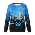 thumbnail image 6 of Kezqiaxn Women's Sweatshirt Halloween Pumpkin Long Sleeve Fall Casual Pullover Tops Crew Neck Sweatshirts Women Trendy Clothes, 6 of 6