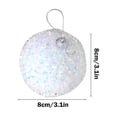 thumbnail image 3 of Qwtwty Christmas Decor Three-pack Foam Christmas Balls Christmas Foam Set Christmas Tree Ornaments with Lanyard, 3 of 6