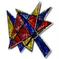 thumbnail image 2 of ALL MY WALLS Ash Carl 'Acute Angles' Abstract Metal Wall Art, 2 of 3