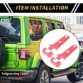 thumbnail image 2 of Unique Bargains Unique Bargains 1 Set Tailgate Hing Cover Trim for Jeep Wrangler JL JLU 2018-2023 for Jeep Gladiator JT 2020-2023 Tail Gate Spare Tire Bracket Rear Door Liftgate Trim ABS Pink, 2 of 6