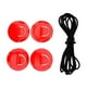 thumbnail image 3 of 4 piezas de acero inoxidable D Pad PVC Patch Boot Deck Black ElasticBungee Rope rojo Sharpla Kit de aparejo de cubierta, 3 of 7
