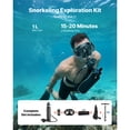 thumbnail image 2 of KFFKFF 1L Portable Mini Scuba Tank for Underwater Breathing, Reusable Diving Cylinder with Up to 20 Minutes Dive Time, Emergency Air Supply with Adapter & Goggles for Snorkeling, 2 of 9