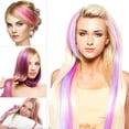 thumbnail image 5 of 30 Uds pelucas rizadas rizadas tinte de oreja Color degradado extensiones de cabello liso de una pieza 30 colores, 5 of 5