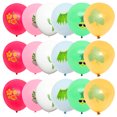 thumbnail image 2 of KAKOWELY Juego de 30 globos de látex para fiesta hawaiana, decoración con diseño hawaiano, accesorios para fiesta de cumpleaños, estilo mixto, 2 of 5