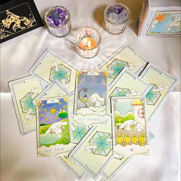 78pcs Luna'S Kuromi Cinnamoroll Sanrio Tarot Deck Cards Divination