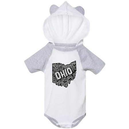 

Inktastic Ohio Music Notes Gift Baby Boy or Baby Girl Bodysuit