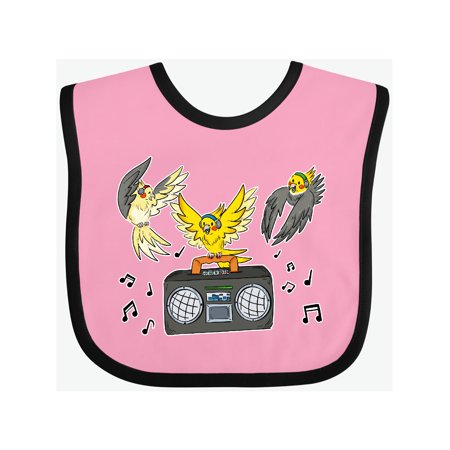 

Inktastic Jamming Cockatiels Gift Baby Boy or Baby Girl Bib
