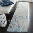 thumbnail image 2 of SAFAVIEH Tulum Fredrick Abstract Runner, 2' x 9', Ivory/Dark Blue, 2 of 7