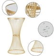 thumbnail image 4 of Homebeez Round Side Table,Small End Table,Coffee Table with Metal Frame,Night Stands for Bedrooms,Gold, 4 of 7