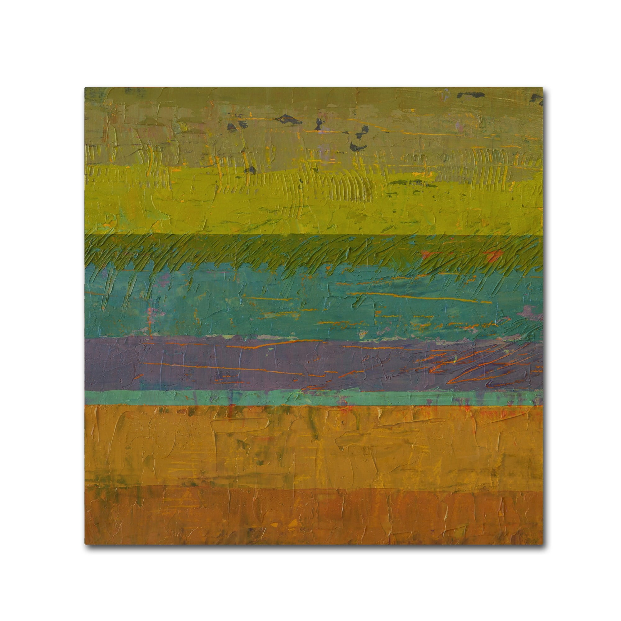 Trademark Fine Art "Chartreuse Line" Canvas Art by Michelle Calkins