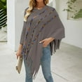 thumbnail image 2 of Mujeres moda invierno cuello alto punto chal cárdigan Casual suéter abrigo Fridja  nalpqowj27730, 2 of 7