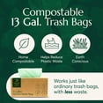 thumbnail image 2 of Bolsas de basura compostables CLEANOMIC de 13 galones, 25 unidades, 2 of 8