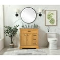 thumbnail image 6 of Elegant Decor Americana 32" Aluminum MDF Single Bathroom Vanity in Natural Wood, 6 of 8