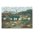 thumbnail image 1 of Nature Cutting Board, Mountain Range Valley with Forest Typography and Trees Mother Earth Cartoon Graphic, Decorative Tempered Glass Cutting and Serving Board, Large Size, Multicolor, by Ambesonne, 1 of 1
