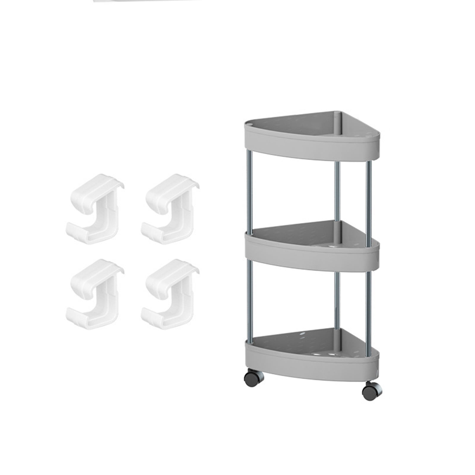 Corner Shelf Plastic for Triangle 3/4 Tier Storage Rack Rolling Cart