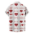thumbnail image 4 of IROINNID Men's Casual Valentine's Day Printed Comfy Blouse With Pocket, 4 of 5