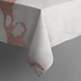 thumbnail image 4 of White Rose Gold Marble Pattern Rectangle Tablecloth 60"x102",Waterproof Polyester Rectangle Table Cloth, Wipeable Spillproof Polyester Tablecloth for Dining, Camping, Indoor and Outdoor, 4 of 6