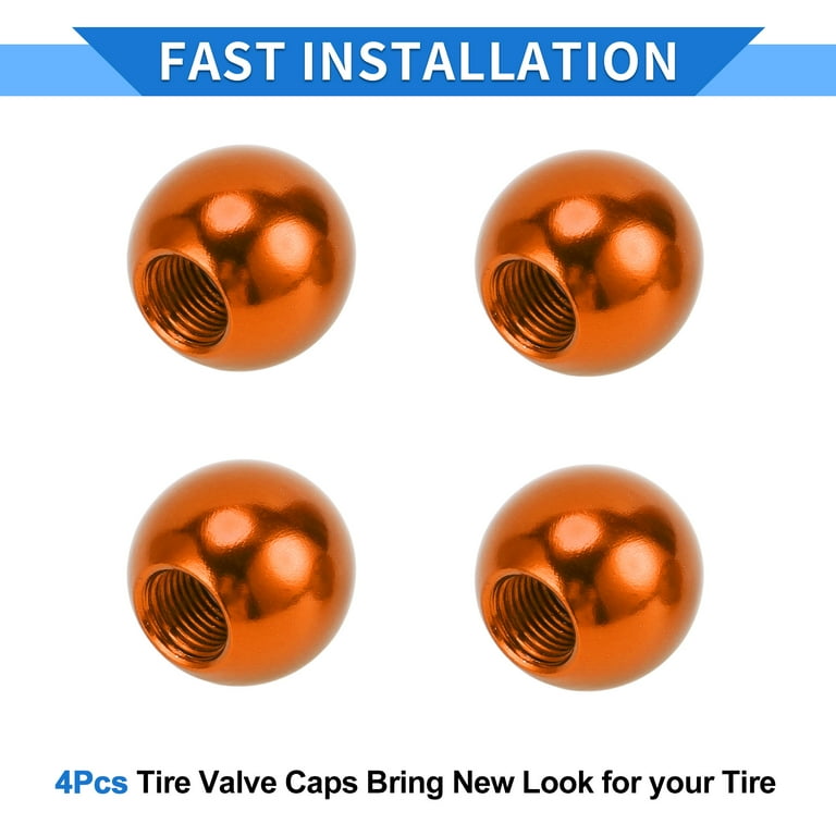 VekAuto 4 Pcs Tire Valve Stem Caps, 17x17.8MM Car Wheel Valve