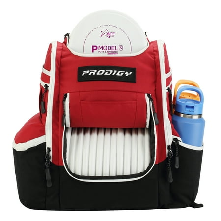 Prodigy Disc Apex XL Backpack | Large Disc Golf Backpack | Store Up to 34+ Discs | Full Height Side Pockets | Disc Golf Bags with Cooler | Safety Pouches for Wallets or Keys | Cordura Nylon Material