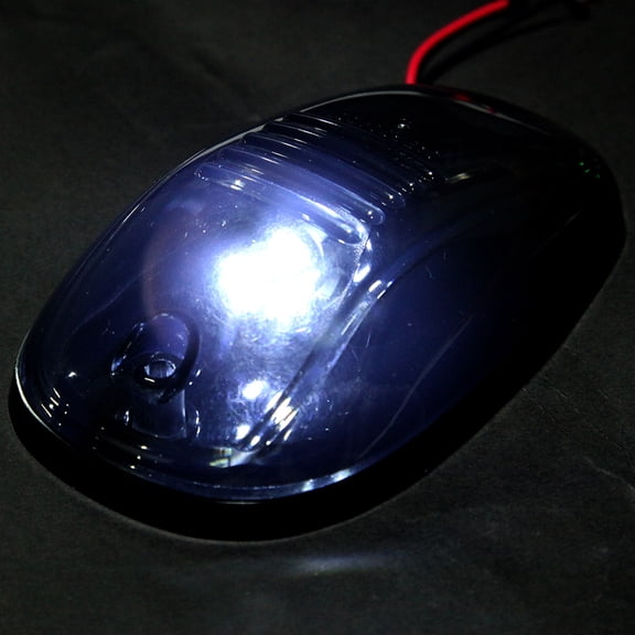 CCIYU 5x Smoke Roof Running Light Clearance lamp Covers w/Base Housing + 1 Set Wiring Pack Switch Assembly Wire Harness