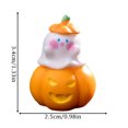 thumbnail image 2 of Halloween Miniature Figurine, Cute Ghost Pumpkin Design, 1 Piece Mini Resin Ornament, for DIY Micro Landscape Halloween Party Decoration Mystery Blind Bag Accessory, 2 of 5