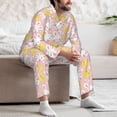 thumbnail image 7 of Sikiie Rabbit And Chick Mens Pajama Set, Soft Warm Long Sleeve Sleepwear, Cozy Button-Down Pjs for Men-Large, 7 of 7