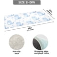thumbnail image 3 of Dailycode Cute Blue Cat Bathroom Rugs Non Slip Absorbent Soft Plush Quick Dry Bath Mat, 39"x20", 3 of 8
