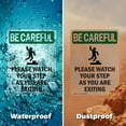 thumbnail image 6 of (2 Pack) Please Watch Your Step With Symbol OSHA Be Careful Sign 12 Inch X 18 Inch Plastic Sign, Weather Resistant, UV Protected for Workplace, Business, and Construction Site, Made in, 6 of 8