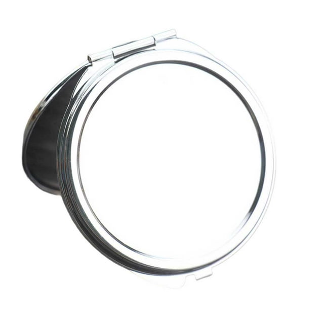 ziyahi Make Up Mirror Double Sides Pocket Mirrors Cosmetics Makeup Tool Household Large Round 70x70mm