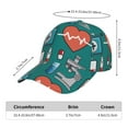 thumbnail image 3 of Yiaed Medical Elements Print Cap Adjustable Size for Running Workouts and Outdoor Activities All Seasons, 3 of 5