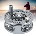 thumbnail image 4 of 3/4 Fishing Fly Reel, Interchangeable Left And Right Handle Central Brake System Structure Design Aluminum Alloy Fly Reel  For Fishing For Fishing Accessory, 4 of 8