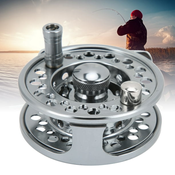 3/4 Fishing Fly Reel, Aluminum Alloy Fly Reel 1:1 Gear Ratio CNC Central  Brake System Structure Design For Fishing 