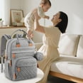 thumbnail image 4 of Daily Mix Store Sac Maman Multifonction Pliable, Sac à Couches avec Conception Imperméable, Rangement Zoné pour Biberons Vêtements, 4 of 9