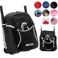 thumbnail image 1 of Bolsa de bateo de béisbol Guardian Rookie Youth negro y blanco, 1 of 6