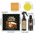 thumbnail image 2 of RAGUPEL Complete Leather Care Kit: 8Oz Cleaner, 8Oz Conditioner, Sponge and Towel, Non-Toxic Leather Care, Restore Couches, Car Seats and Interior, Jackets, Shoes and Bags, for Any Color, 2 of 7