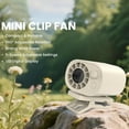 thumbnail image 3 of Car Clip Fan,USB Rechargeable Powerful Cooling Fan,Car Clip On Fan With Led Display - 360° Rotation, 100 Speeds Adjustable,  Portable Car Fans For Instant Summer Cooling，Strong Clip Design (Beige), 3 of 7