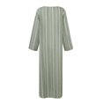thumbnail image 6 of CIENVNSTG Womens Long Dresses Long-Sleeved V Neck Elegant Dress Green 4XL, 6 of 6
