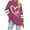 Wine, variant on Ltctricy Women's Plus Size Tunic Tops Long Sleeve Crew Neck Striped Heart Printed Oversized T Shirts Casual Loose Tee Blouses(Wine,X-Large)