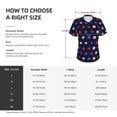 thumbnail image 4 of Vsdgher Watercolor Stars1 Women Shirts V Neck Short Sleeve Tops T-Shirt Basic Tees, S to 3XLSmall, 4 of 5