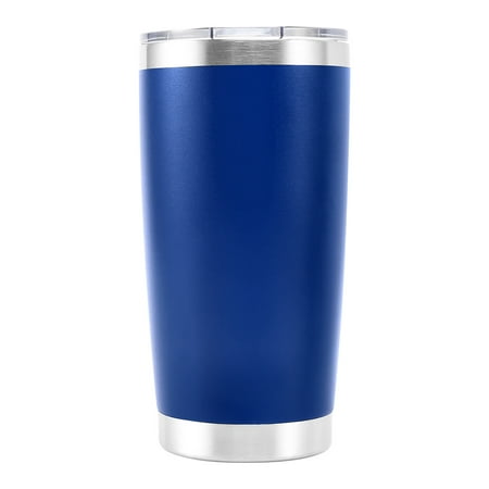 

Double Wall Classic Stainless Steel Vacuum Beer Mug 20Oz Vacuum Coffee Juice Adventure Stacking Beer Cup (Drak Blue)