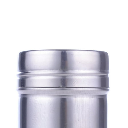FELTECHELECTR Creative Seasoning Shaker Power Bottle Silver Stainless Steel 1Pcs