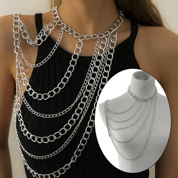 Body Chain Fashion Multi layers Shoulder Jewellery Necklaces