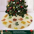 thumbnail image 6 of Coolnut Thanksgiving Christmas Tree Skirt Thanksgiving Tree Skirt for Holiday Party Home Christmas Day Ornaments36", 6 of 6