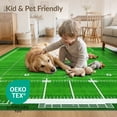 thumbnail image 4 of ODIKA 8'x10' Washable Area Rug Non-Slip Chair-Friendly Mat Football Field Sport Stadium With Goal Posts And Yard Markers for Dining Room, Large Office, Lounge, 4 of 7