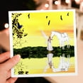 thumbnail image 6 of 3drose, White Unicorn and Fairy Reflecting in the Lake, 1 Greeting Card with Envelope, 6 of 6