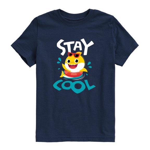 Baby Shark - Stay Cool Toddler Boys' Toddler Short Sleeve Graphic T-Shirt