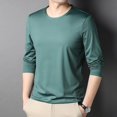 thumbnail image 2 of Men Casual Slim Fit Long Sleeve T-Shirt Undershirt Blouse Muscle Top Workout Tee, 2 of 8