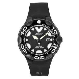 Citizen Men's Eco-Drive Promaster Nighthawk Black Leather Strap