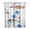 White-314, variant on Tropical Sunset Palm Tree Shower Curtain, Hawaiian Paradise Beach Landscape Waterproof Fabric with Hooks, Boho Coastal Nautical Design for Home, Dorm, Hotel, or Airbnb Bathroom